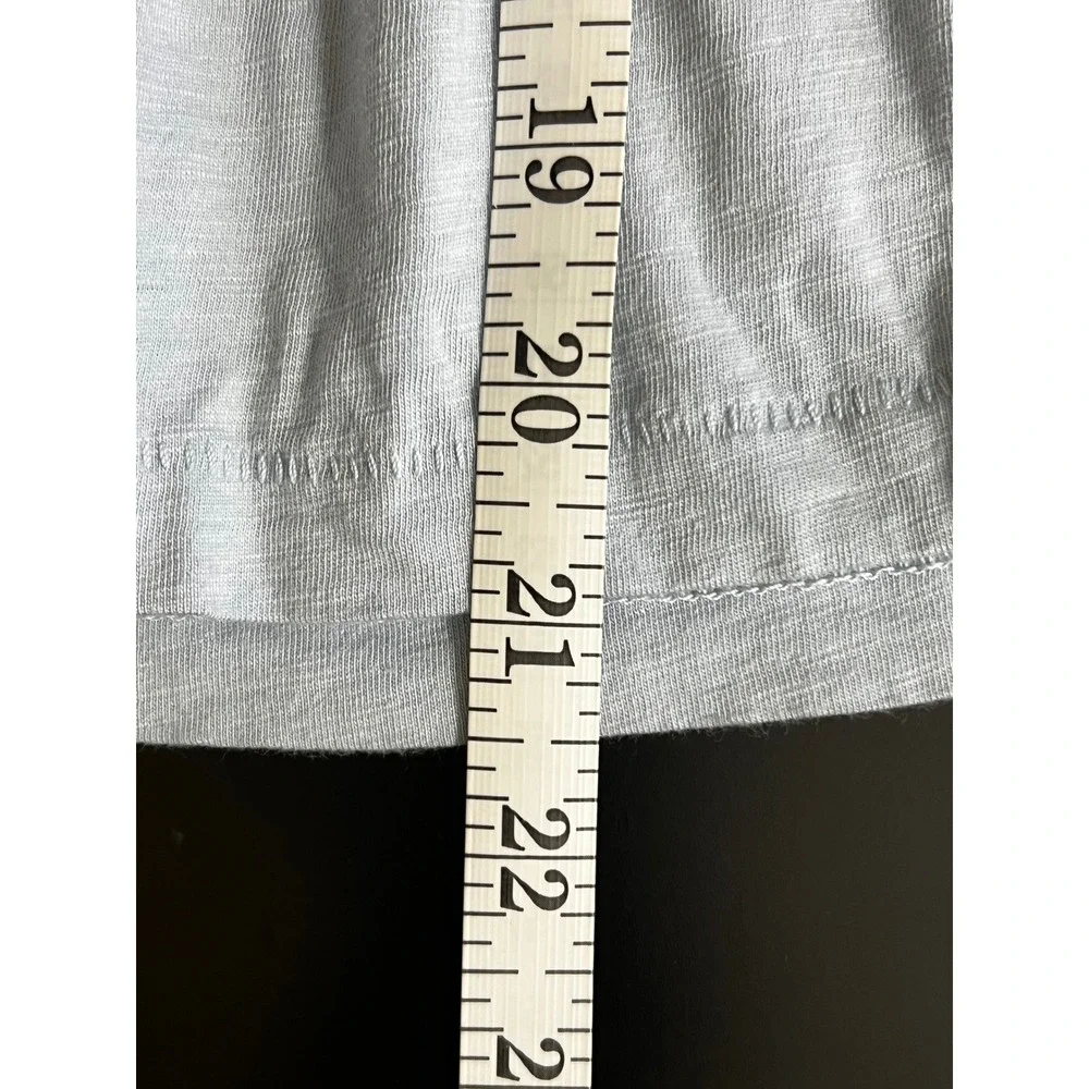 Rag & Bone New York Womens Blue Organic Pima Cotton Long Sleeve Tee Shirt Small - Picture 8 of 9